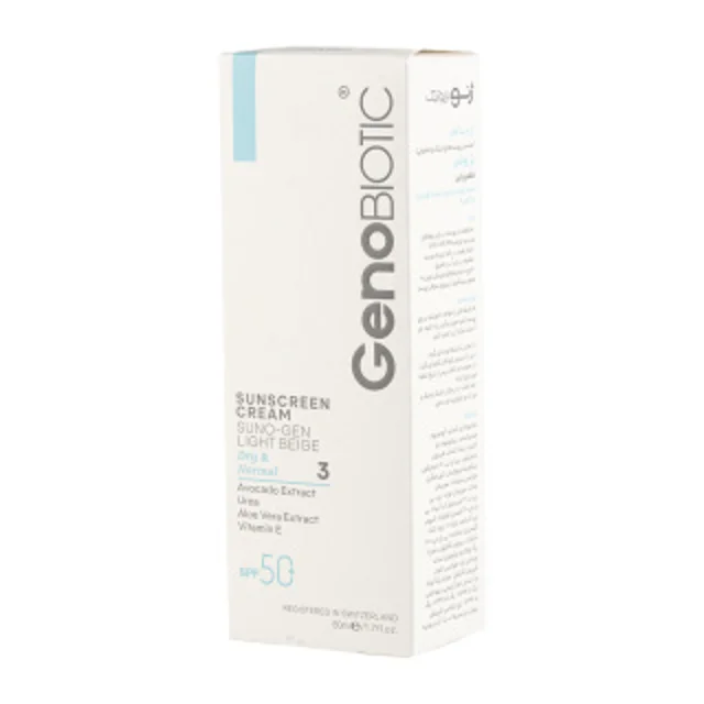 بهترین کرم ضد آفتاب رنگی ژنوبایوتیک SPF50