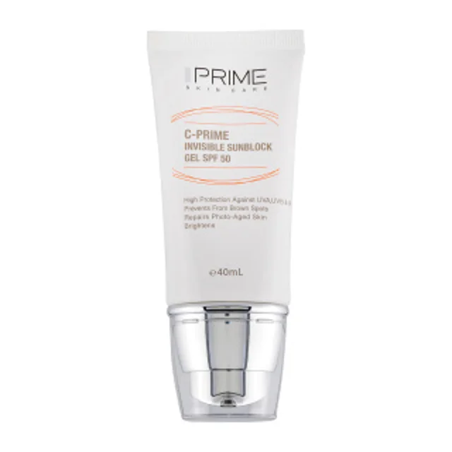 خرید ژل ضد آفتاب پرایم بی رنگ SPF50 حاوی ویتامین سی حجم 40 میل