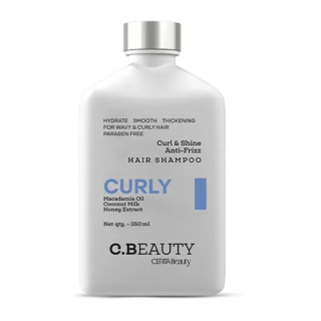 شامپو سی بیوتی مدل Curly مناسب موهای موج دار و فر حجم 350 میلی لیتر
