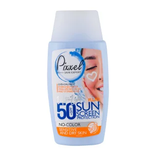 کرم ضد آفتاب پیکسل پوست خشک و نرمال و حساس 50 میلی لیتر SPF50 بدون رنگ