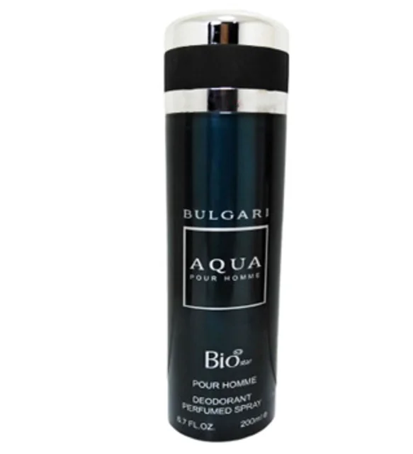 اسپری بدن مردانه بیو استار مدل Bulgari Aqua حجم 200 میلی لیتر