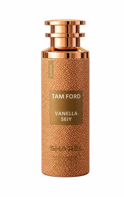اسپری بدن زنانه شارل SHAREL رایحه TOM FORD VANELLA حجم 200 میل