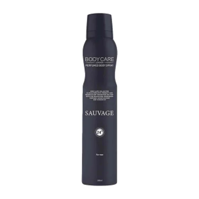 اسپری خوشبو کننده بدن مردانه بادی کر مدل Sauvage Dior حجم 200 میلی لیتر
