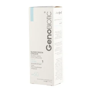 بهترین ضد آفتاب بی رنگ ژنوبایوتیک SPF50
