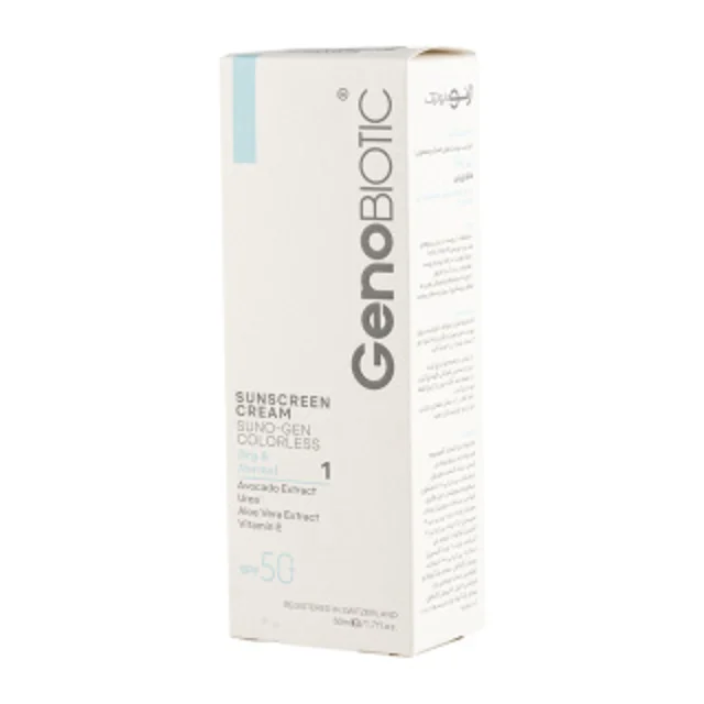 بهترین ضد آفتاب بی رنگ ژنوبایوتیک SPF50
