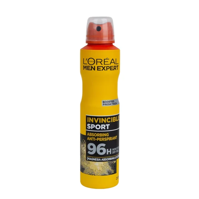 اسپری ضدتعریق مردانه لورآل مدل Invincible Sport حجم 250 میلی‌لیتر