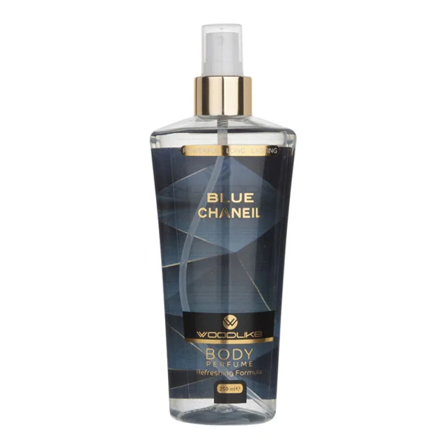 بادی اسپلش مردانه وودلایک مدل Blue Chaneil حجم 250 میل